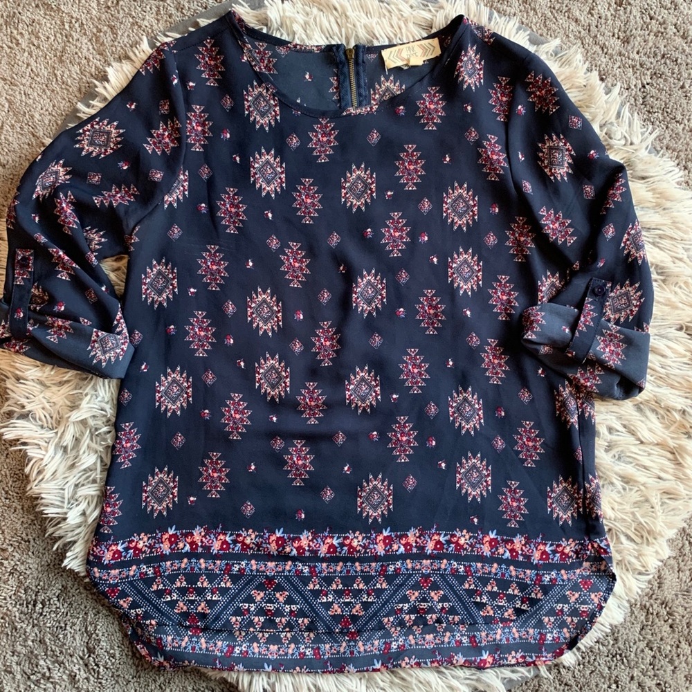 Beautiful Pink Rose blouse